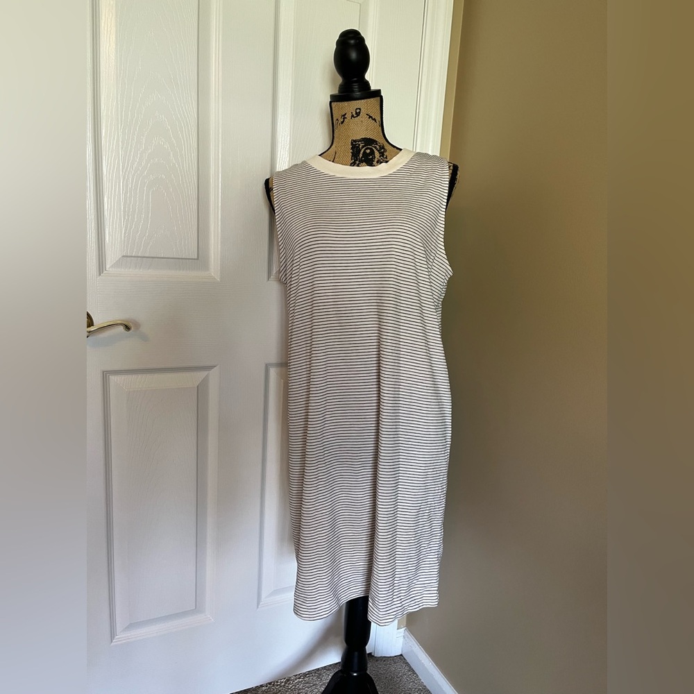 A New Day dress and White Striped Dress